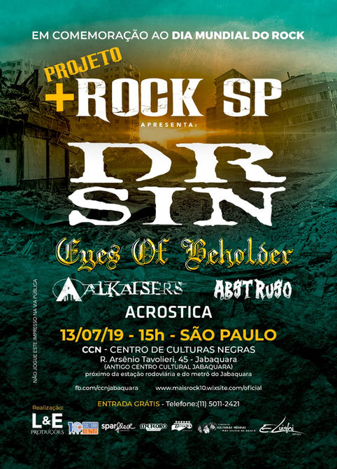Dia Mundial do Rock - tem Eyes of Beholder