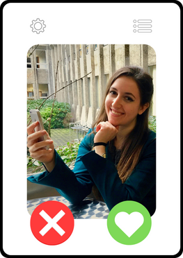 business card for dating app research