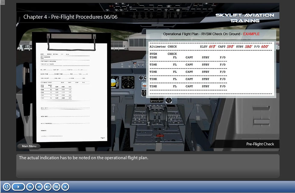 Reduced Vertical Separation Minimum (RVSM) | Skylift Aviation GmbH | E-Learning