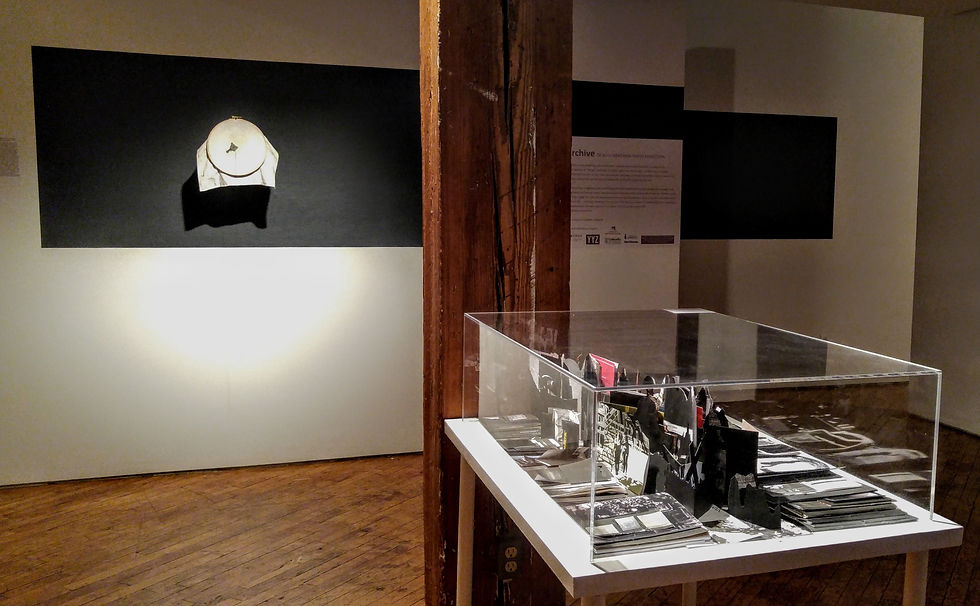 Jill Price, LAND as Archive Installation Shot VII - Foyer YYZ Gallery, Toronto, 2017