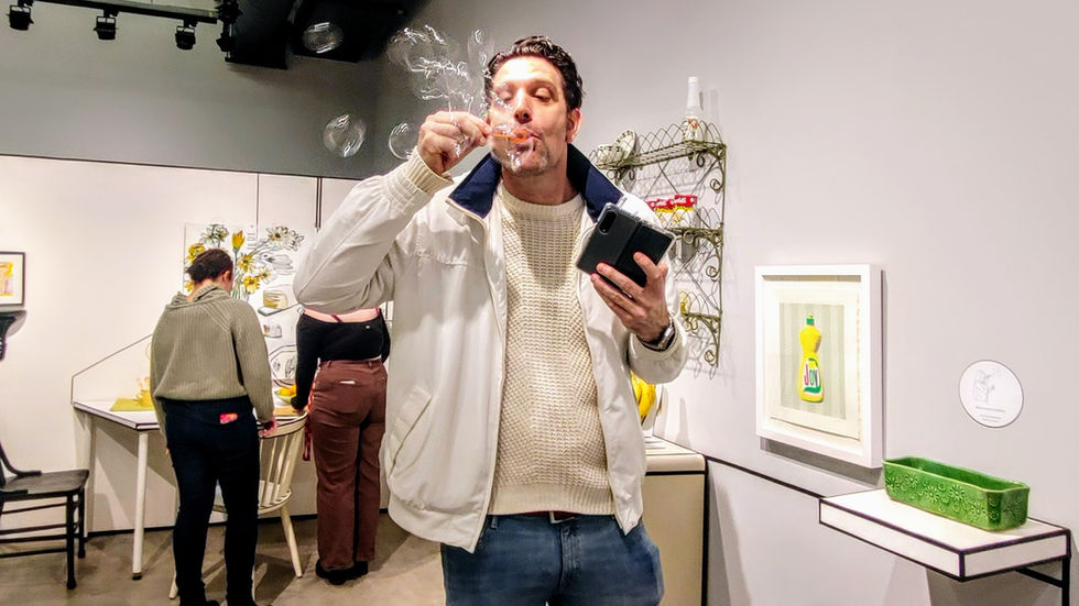 Art interactions by Bjorn Hanser with UNmaking the Frame at Georgian College..jpeg