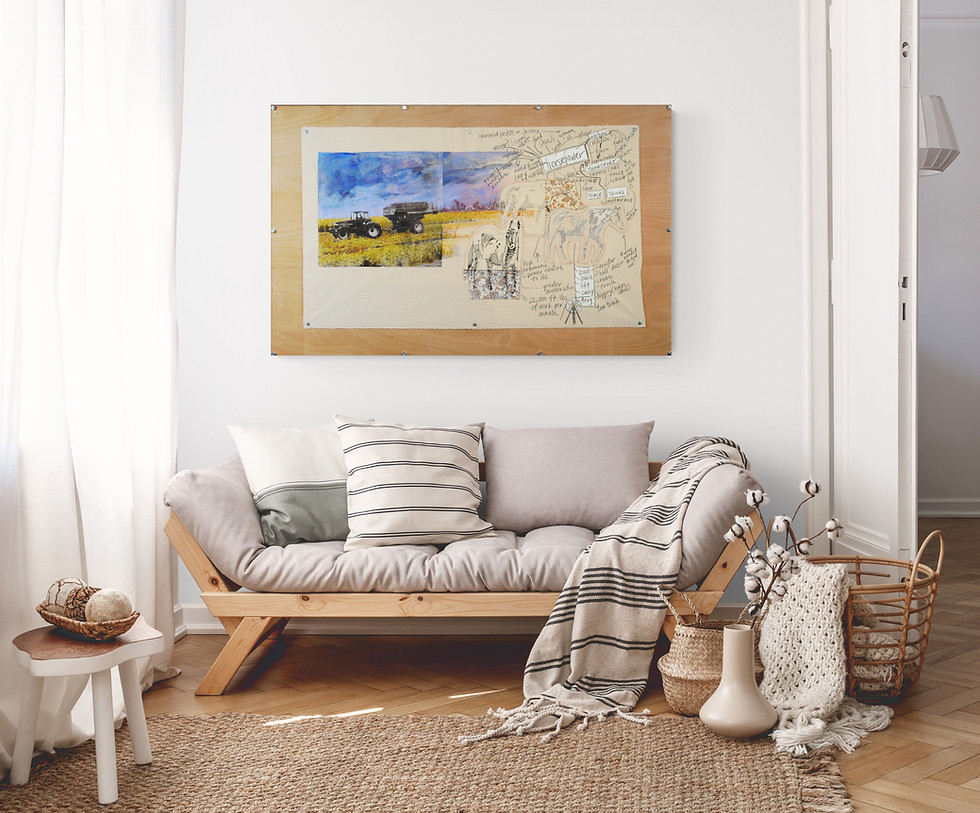 Thumbnail: Large Works on Canvas (Unstretched)