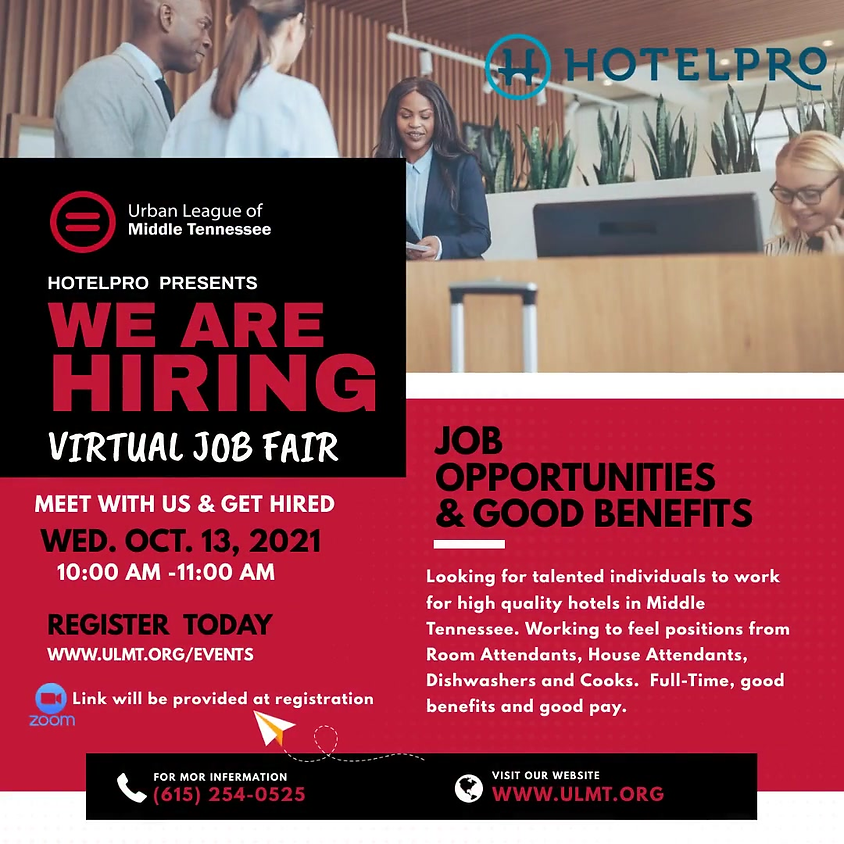 ULMT Workforce Wednesday Virtual Job Fair Event