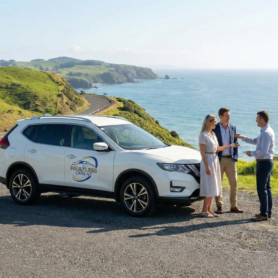 Replacement car hire NZ — Faultless Cars NZ like-for-like replacement vehicle ready for delivery to not-at-fault driver