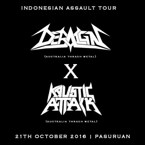 PASURUAN MENJADI SALAH SATU AGENDA TUR 2 BAND THRASH METAL ASAL AUSTRALIA !!