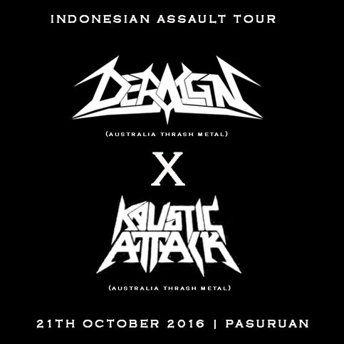 PASURUAN MENJADI SALAH SATU AGENDA TUR 2 BAND THRASH METAL ASAL AUSTRALIA !!