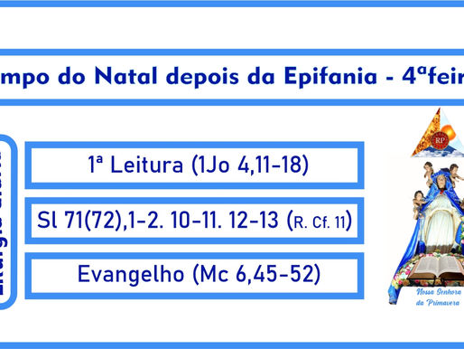 Tempo do Natal depois da Epifania - Quarta-feira