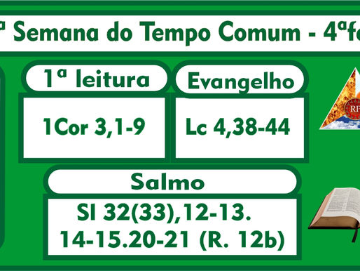 22ª Semana do Tempo Comum - Quarta-feira