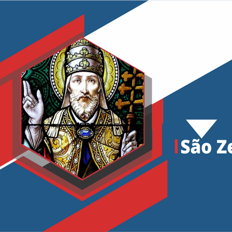 São Zeferino, no amor de pastor, chefiou com o Espírito Santo a Igreja de Cristo