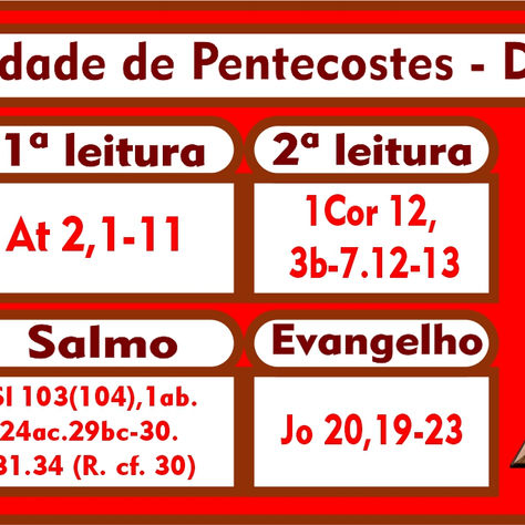 Solenidade de Pentecostes - Domingo