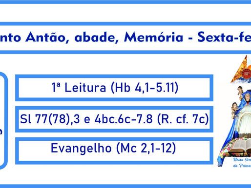 Santo Antão, abade, Memória - Sexta-feira