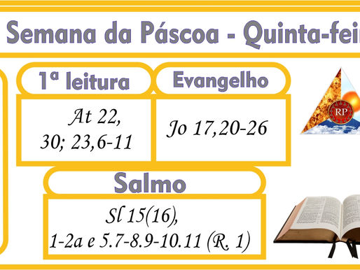 7ª Semana da Páscoa - Quinta-feira