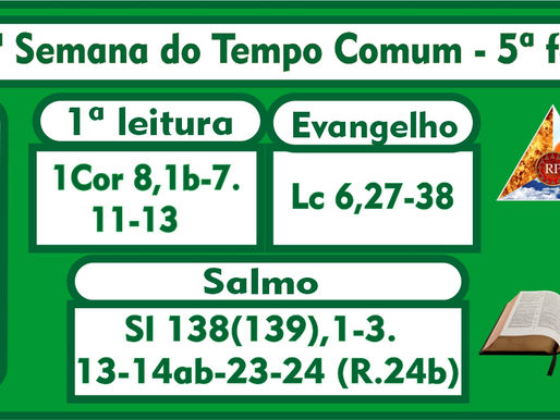23ª Semana do Tempo Comum - Quinta-feira
