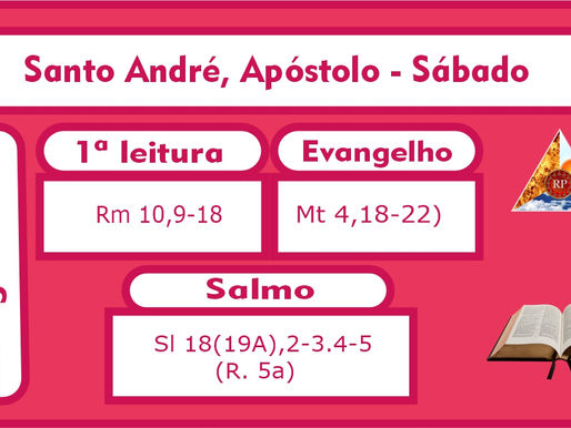 Santo André, Apóstolo - Sábado