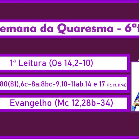 3ª Semana da Quaresma - Sexta-feira
