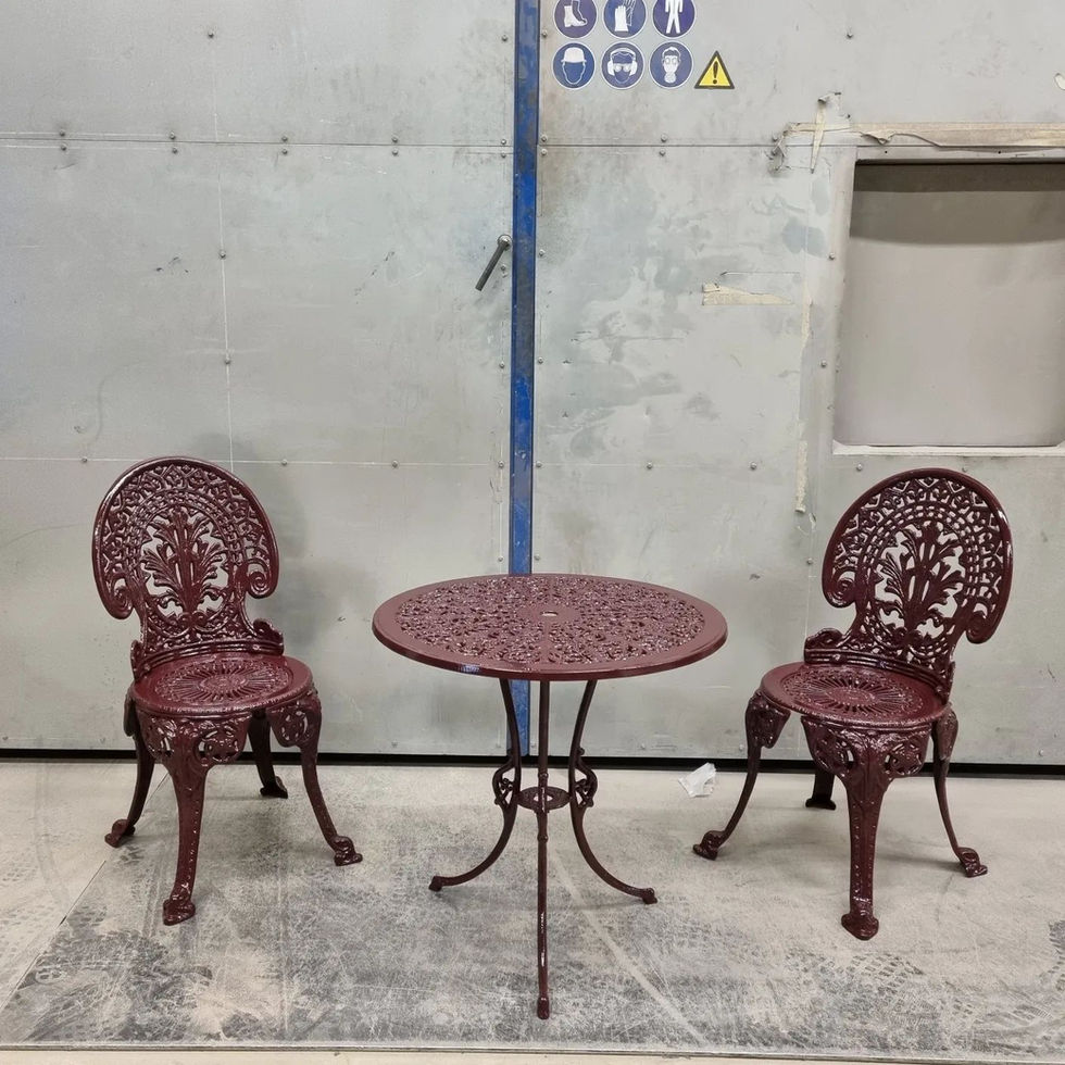 Tuinstoelen gietijzer spuiten