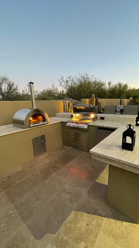 Built-In Kokomo 32” Wood Fired Stainless Steel Pizza Oven | KoKoMo