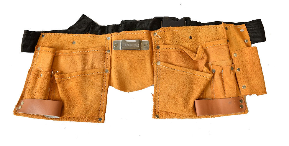 Leather Tool Bag Double