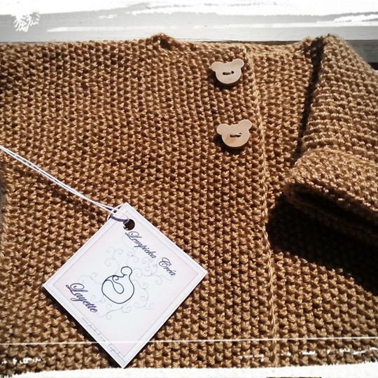 Veste "Ourson" Marron
