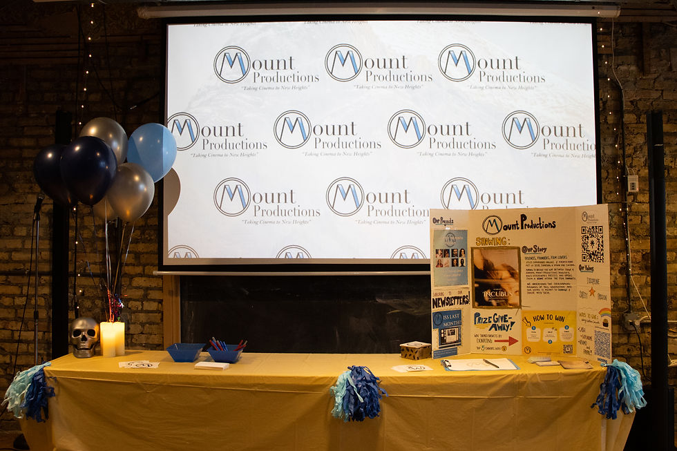 Mount Productions Donation Table