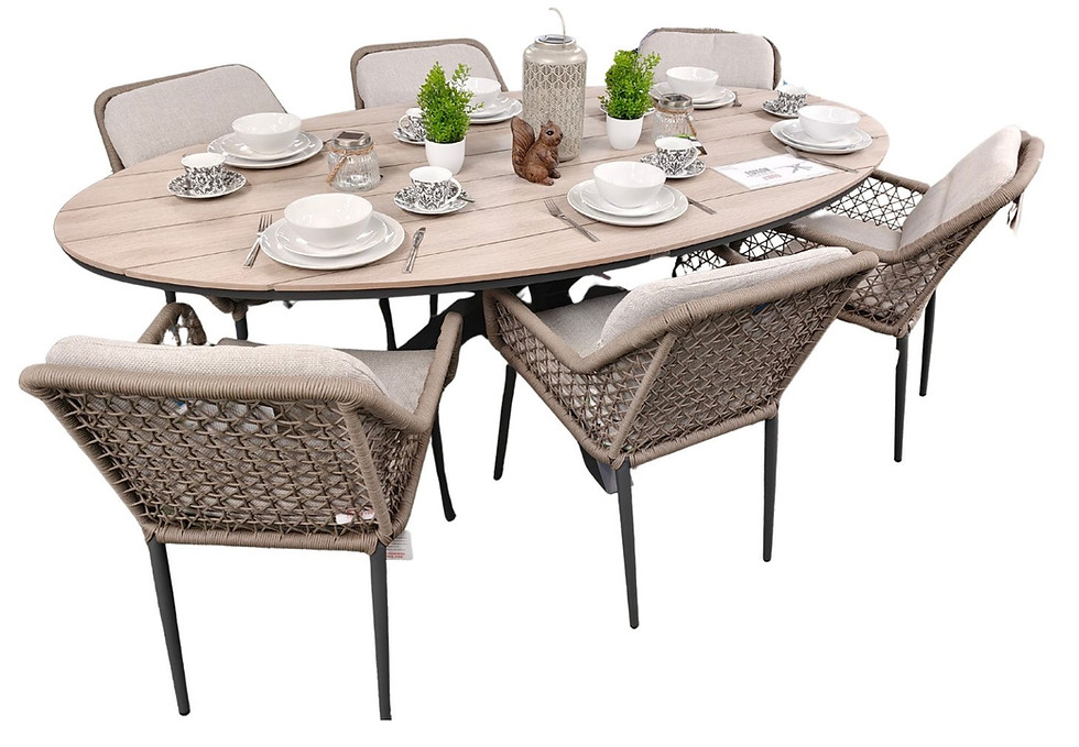 Thumbnail: Edison Oval Dining Set (6 Seater)