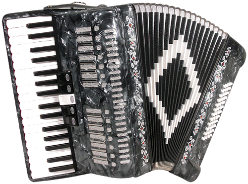 SofiaMari SM-3448 Piano Accordion Outfit, 34 Key, 48 Bass w/Case