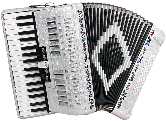 SofiaMari SM-3448 Piano Accordion Outfit, 34 Key, 48 Bass w/Case