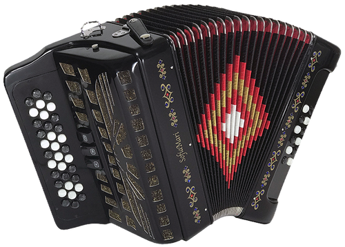 SofiaMari NSM3412 Accordion Outfit, 34 Button, 12 Bass Diatonic w