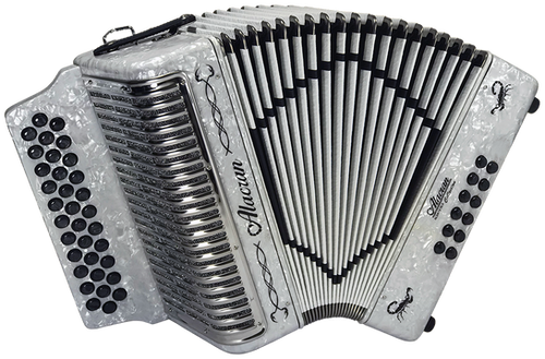 Alacran NAL3412 DLX Accordion Outfit, 34 Button, 12 Bass Diatonic