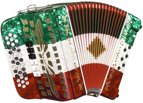SofiaMari SMTT-3412 Accordion Outfit, 34 Button, 12 Bass, 2-Tone