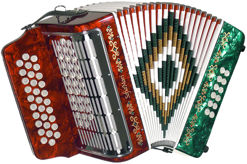 SofiaMari SM3112 Accordion Outfit, 31 Button, 12 Bass Diatonic w