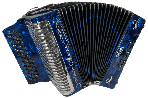 Alacran NAL3412 DLX Accordion Outfit, 34 Button, 12 Bass Diatonic