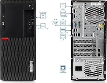 Miniatura: Lenovo ThinkCentre M910t Intel i7 3.6 GHZ 8GB RAM 256GB SSD M.2 W11P GRADO A