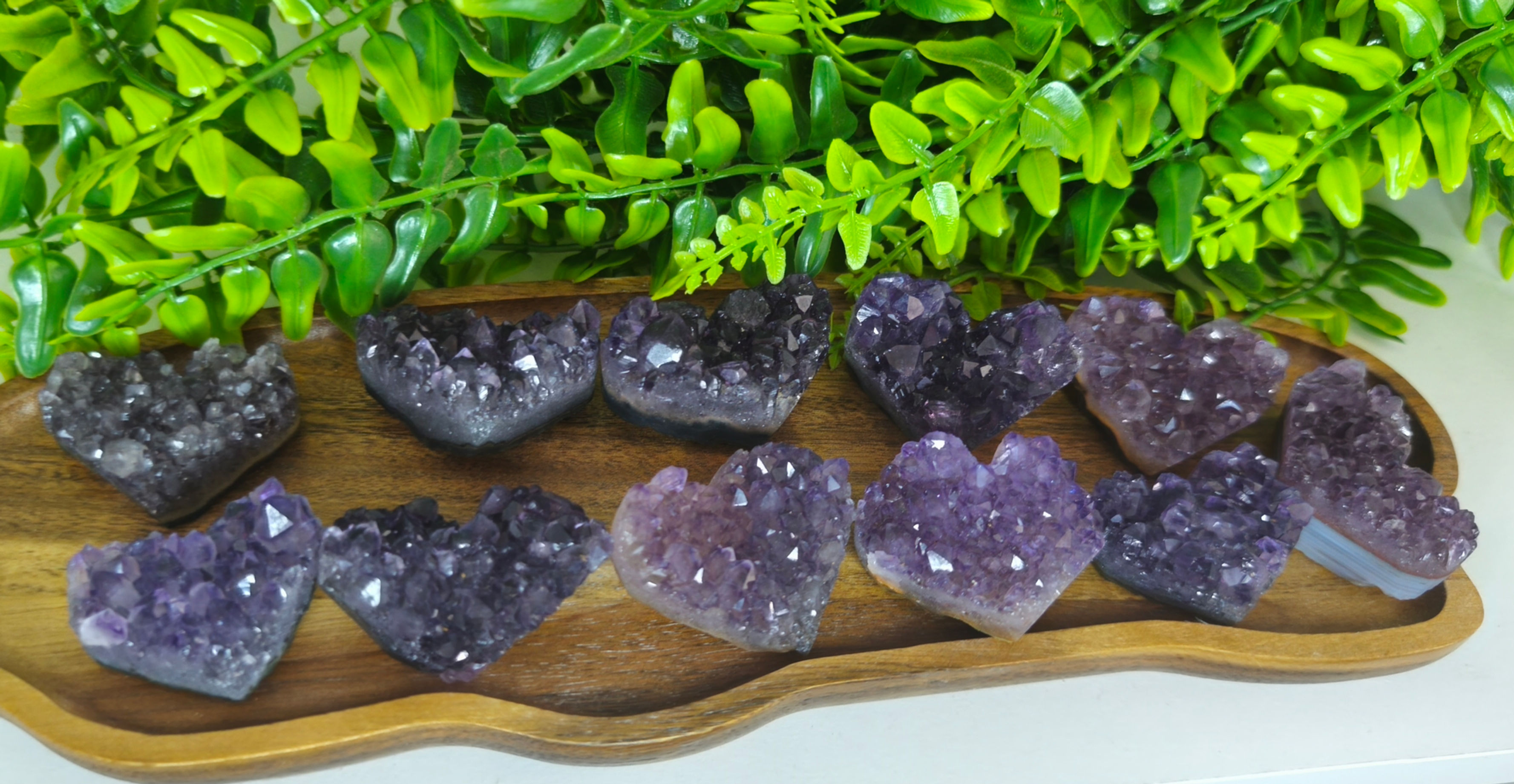 Amethyst Herz Cluster