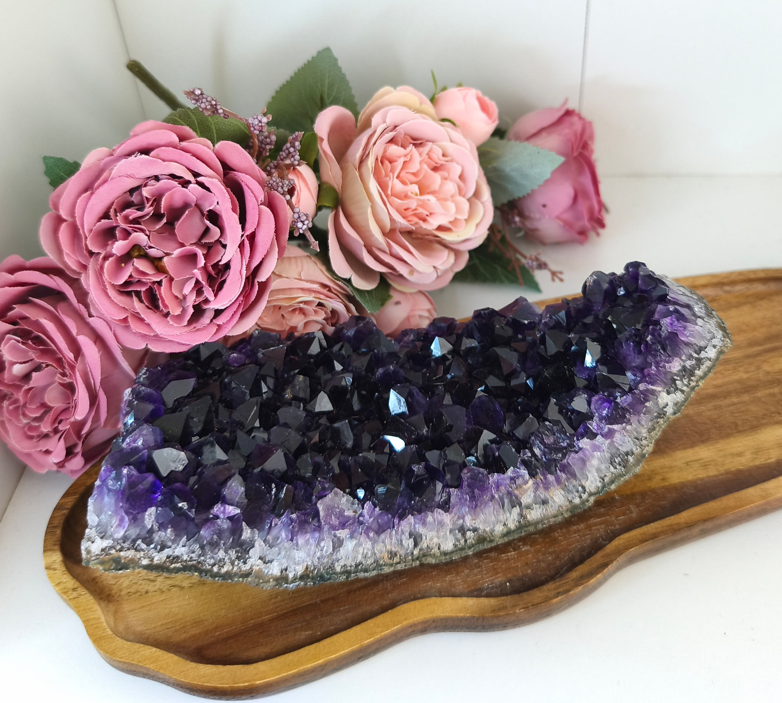 Amethyst Rohstein Cluster