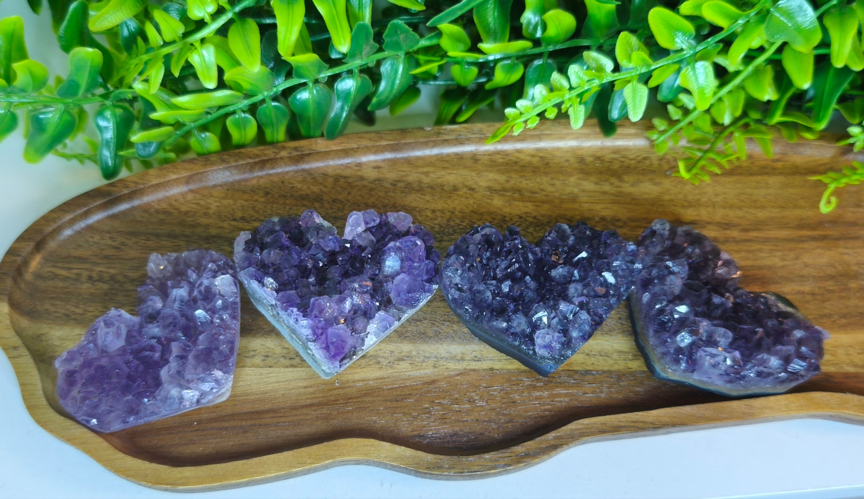 Amethyst Herz Cluster