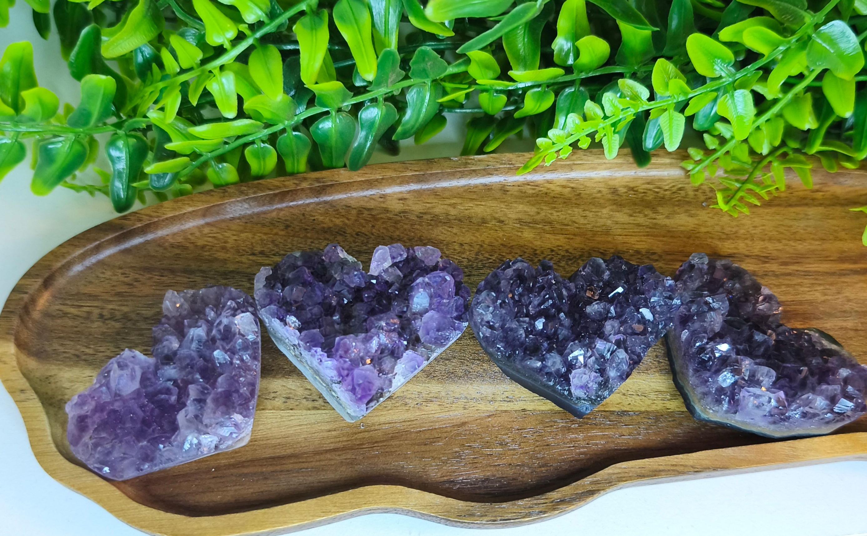 Amethyst Herz Cluster