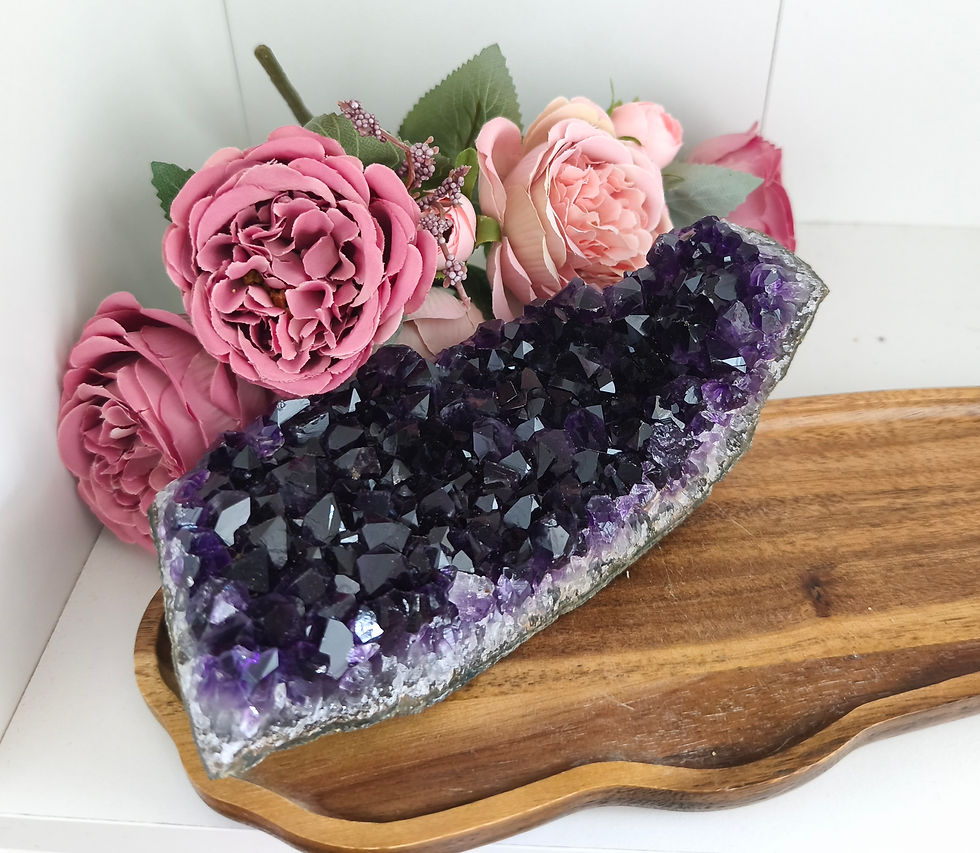 Amethyst Rohstein Cluster