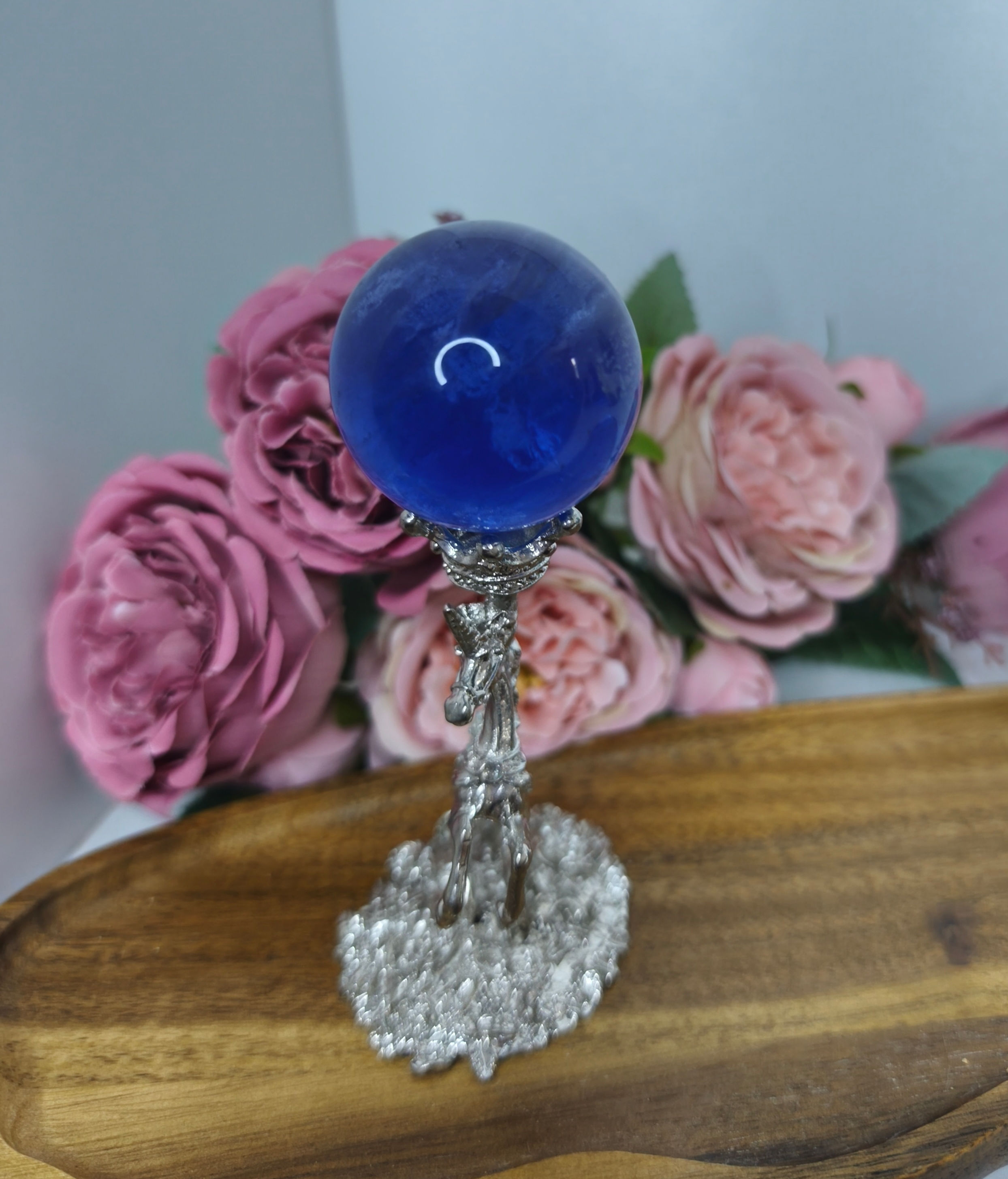 Fluorit Kugel Blau