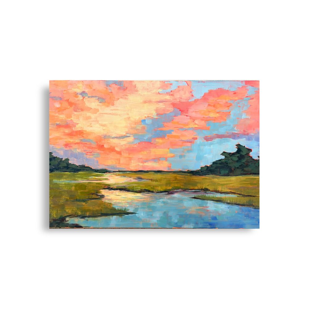 Sunset on the Marsh Print
