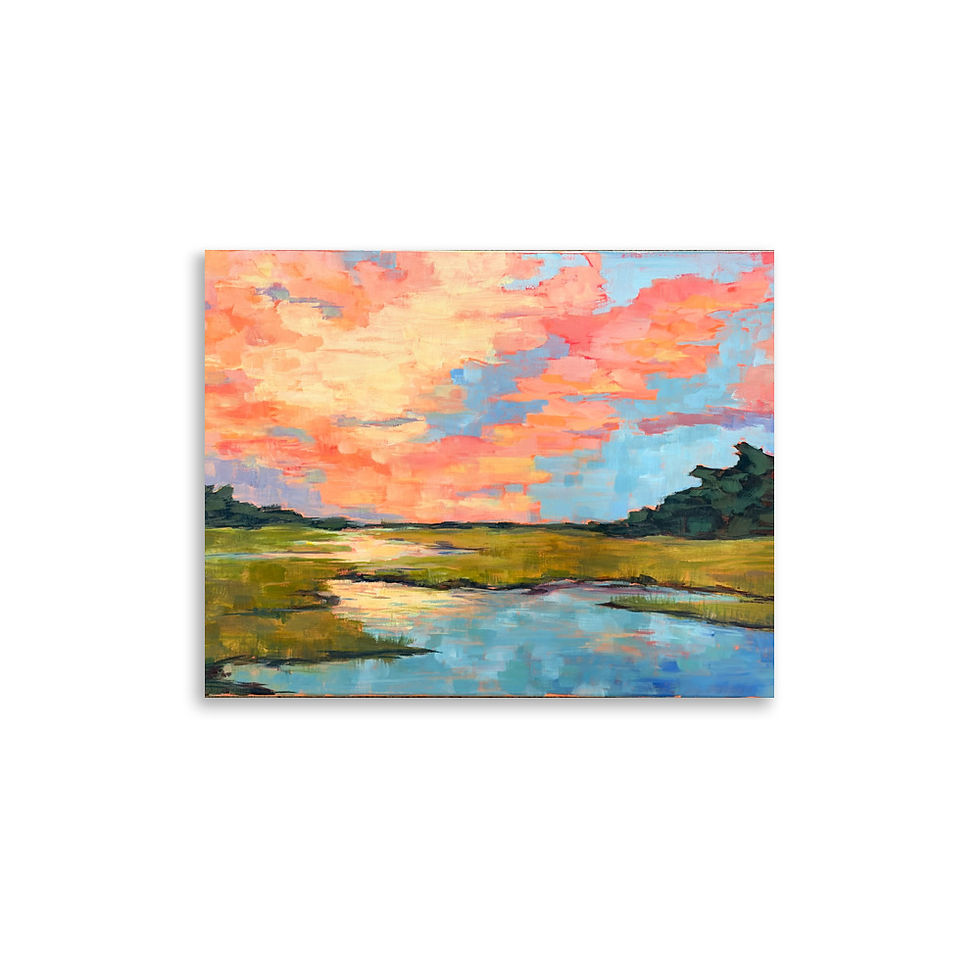 Thumbnail: Sunset on the Marsh Print