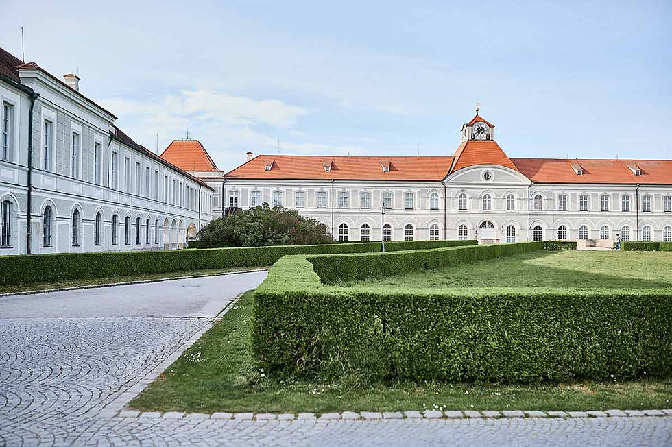 Schloss Nymphenburg in München der Schlosspark, Ausflug mit Familie