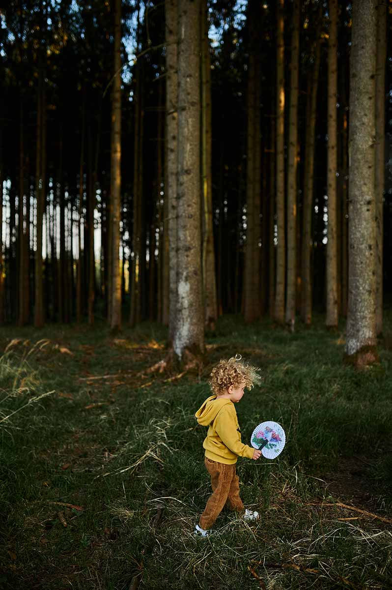 Geocache in München im Wald mit Kindern