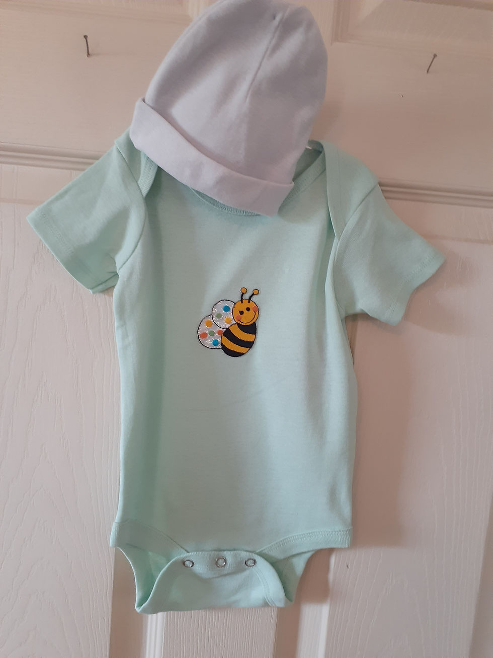 Thumbnail: Newborn Kid Baby Unisex 2PC Jumpsuit/hat set