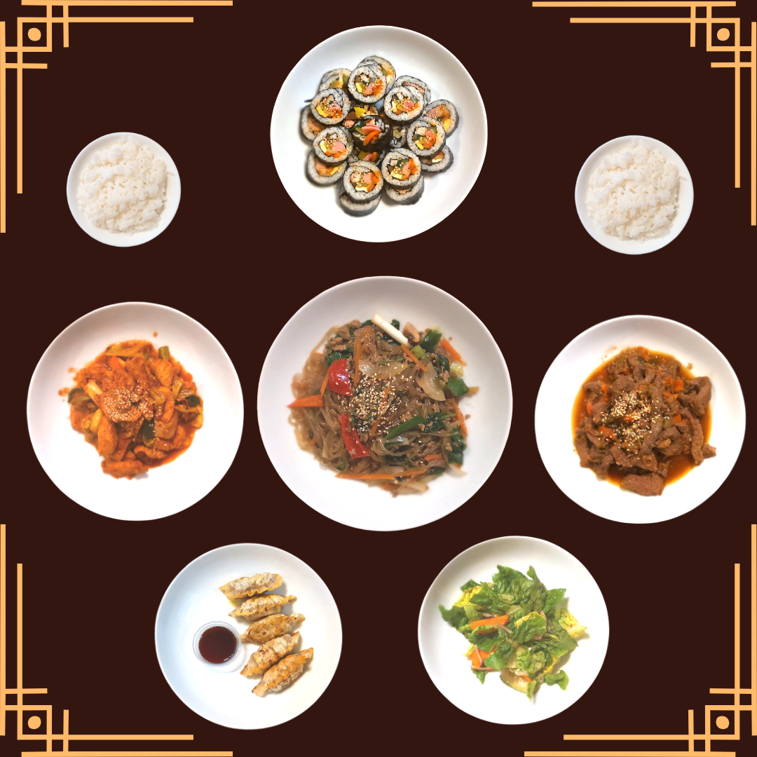 Arranged Food and Objects