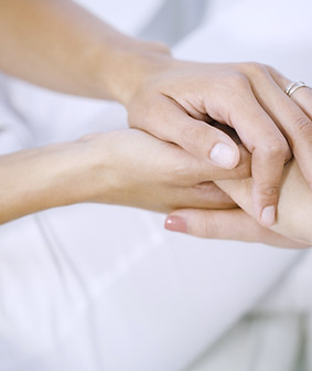 Hands Offering Support