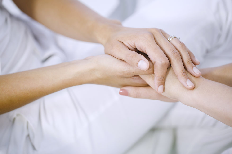 Hands Offering Support