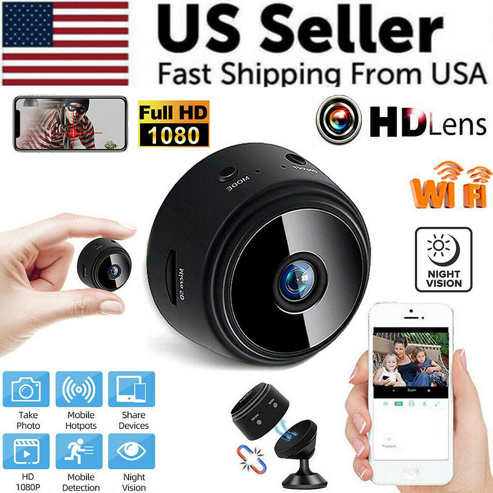 Miniatura: Mini Hidden Spy Nanny Camera Wireless Nanny Cam WiFi Home Security HD 1080P DVR