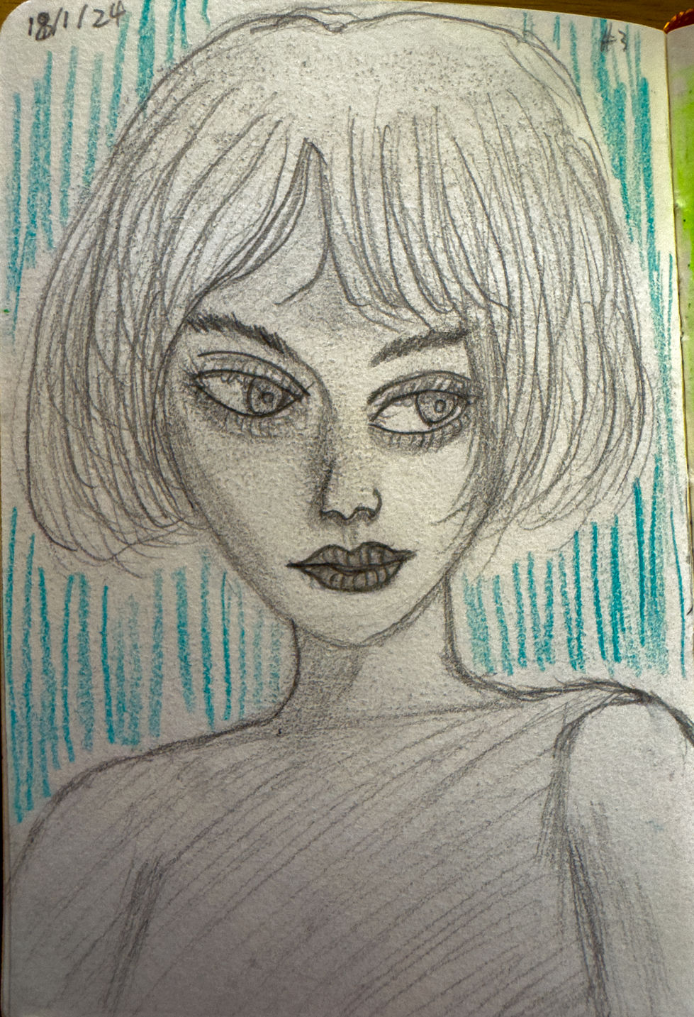 Portraiture Drawing in my sketchbook
2024