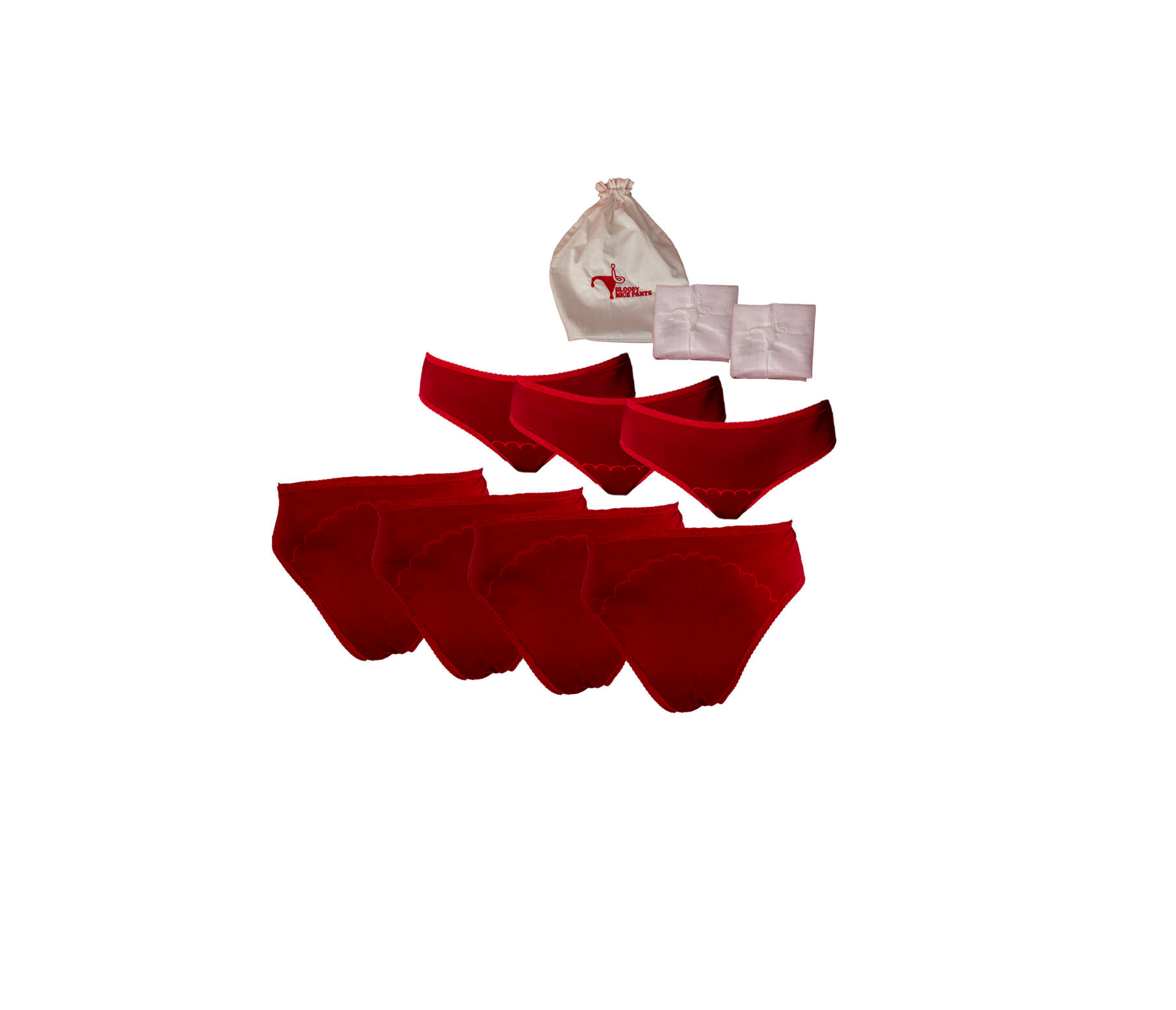 7x Scallop Bloody Nice Pant Pack